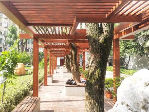 湖北武漢廊架施工